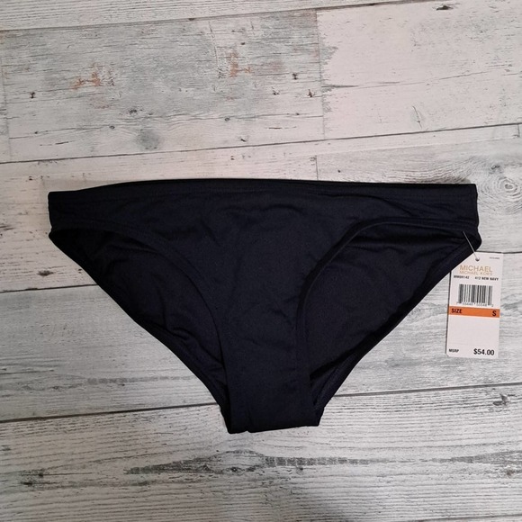 MICHAEL Michael Kors Classic Bikini Swim Bottom Navy - Picture 5 of 9